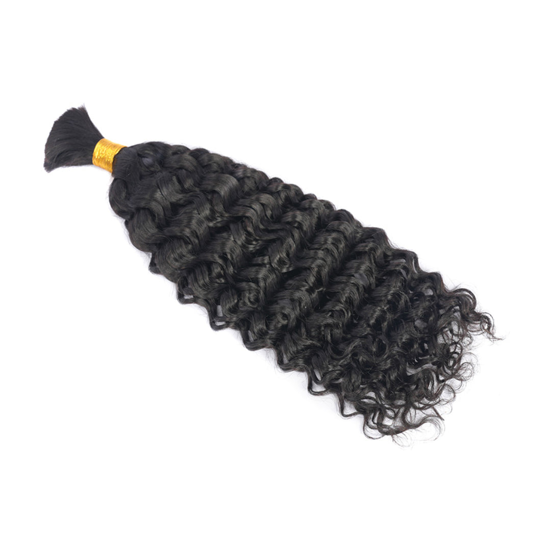 Water Wave Human Hair Bulk 100% Unprocessed Hair Bulk Weave Soft No Weft