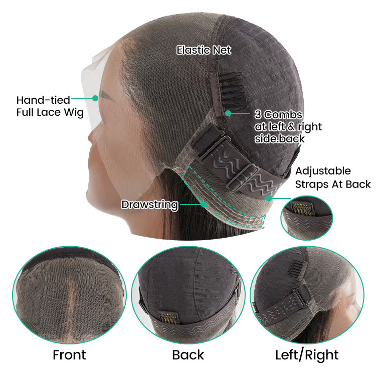 9A Virgin Hair Curly Wigs 360 Transparent Lace Front Wig/ 360 HD Lace Wig