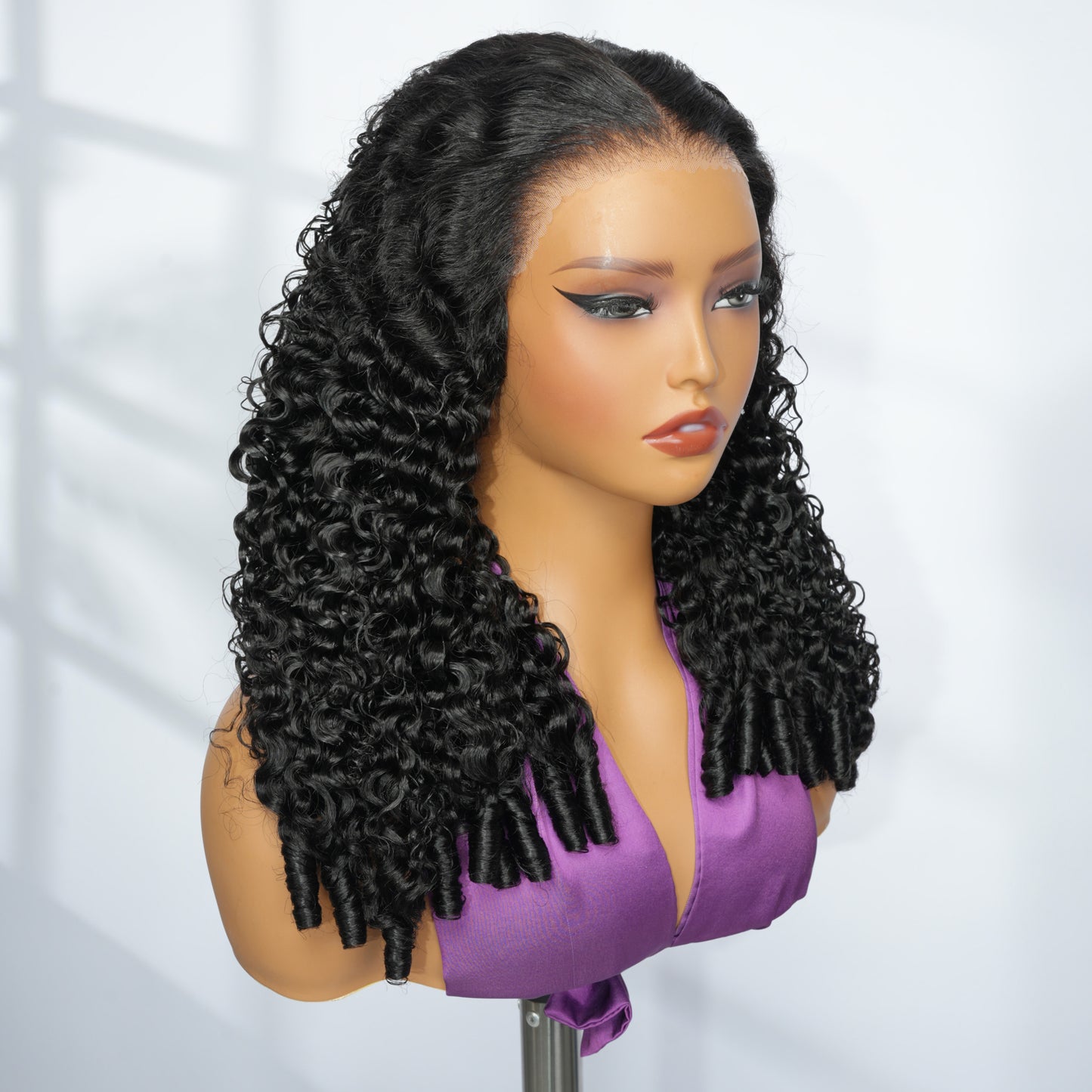 Burmese Curly Wigs 5x5 HD Lace Closure Human Hair Wigs And Transparent Lace Wig