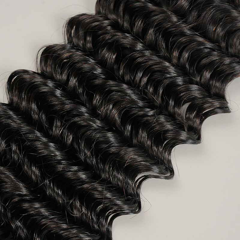 9A Deep Wave Bundle Hair 100% Human Virgin Hair