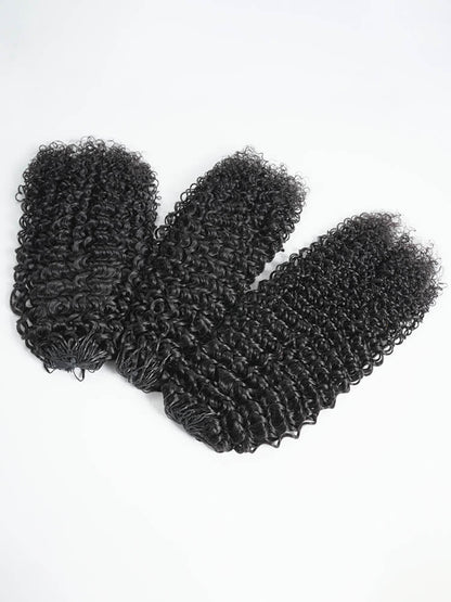 Virgin Hair Burmese Curl Crochet Hair For Braiding Human Hair Extensions Pre-Separated Easy Flip Over Method