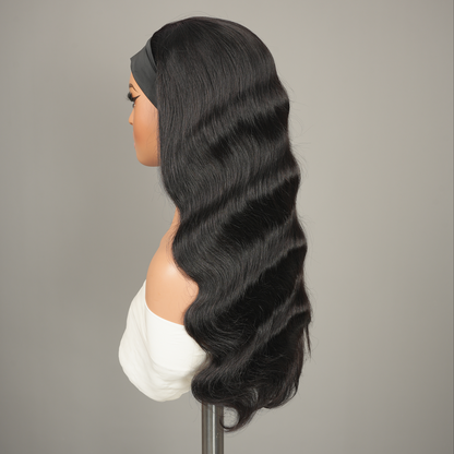 9A Virgin Hair Body Wave Headband Wig