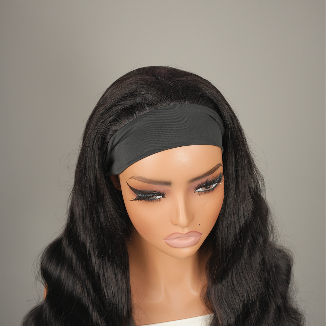 9A Virgin Hair Body Wave Headband Wig