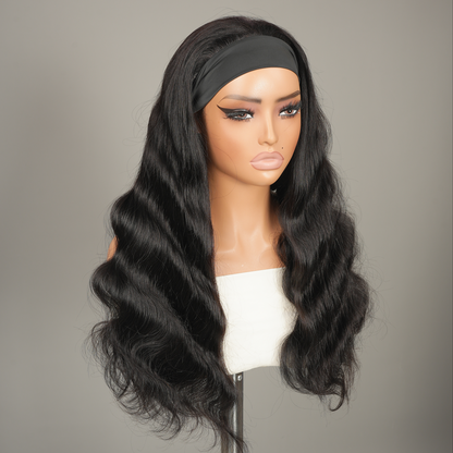 9A Virgin Hair Body Wave Headband Wig