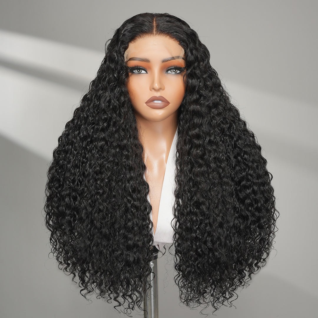 9A Deep Wave Wigs 5x5 Lace Closure Human Hair Wigs