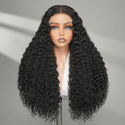 9A Deep Wave Wigs 5x5 Lace Closure Human Hair Wigs