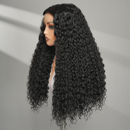 9A Deep Wave Wigs 5x5 Lace Closure Human Hair Wigs