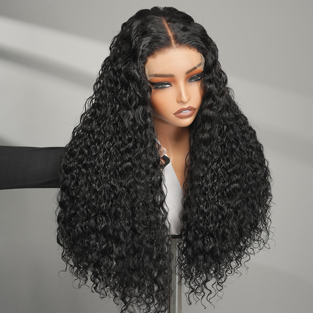 9A Deep Wave Wigs 5x5 Lace Closure Human Hair Wigs