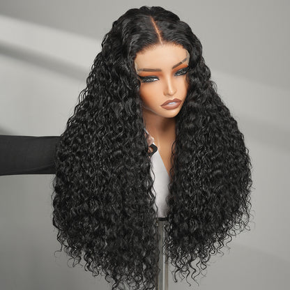 9A Deep Wave Wigs 5x5 Lace Closure Human Hair Wigs