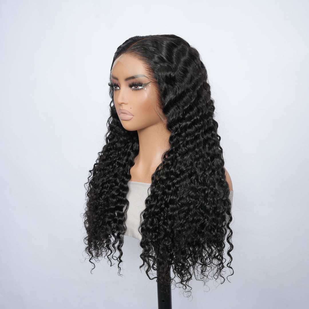 9A Deep Wave Wigs Lace Frontal Human Hair Wigs 13x4 and 13x6 Transparent Lace