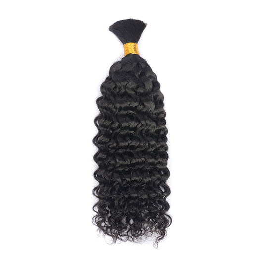 Water Wave Human Hair Bulk 100% Unprocessed Hair Bulk Weave Soft No Weft
