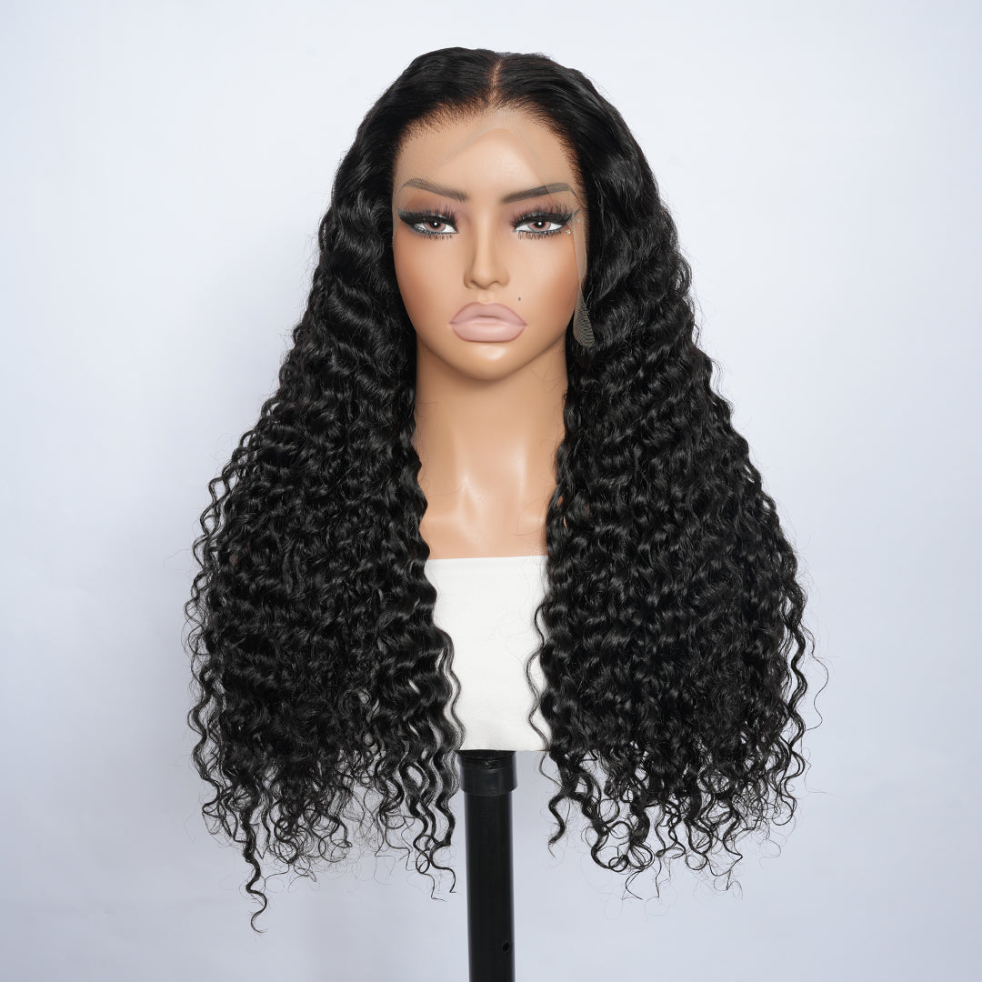 9A Deep Wave Wigs Lace Frontal Human Hair Wigs 13x4 and 13x6 Transparent Lace