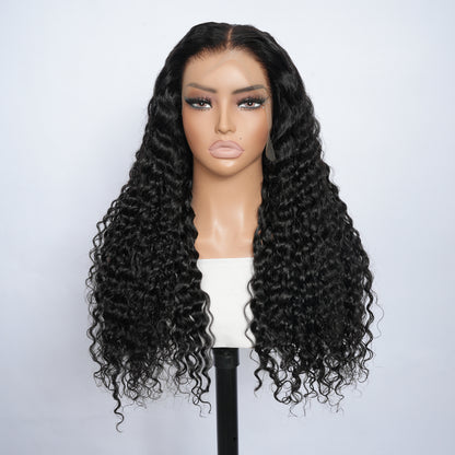 9A Deep Wave Wigs Lace Frontal Human Hair Wigs 13x4 and 13x6 Transparent Lace