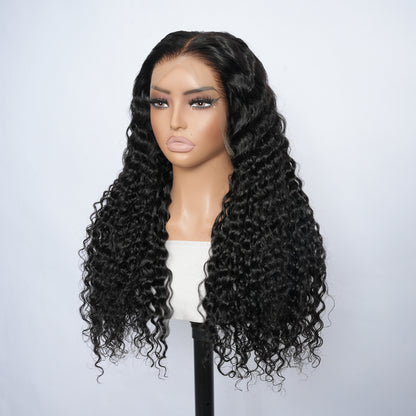9A Deep Wave Wigs Lace Frontal Human Hair Wigs 13x4 and 13x6 Transparent Lace