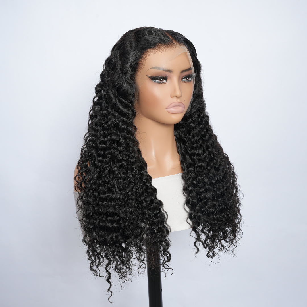 9A Deep Wave Wigs Lace Frontal Human Hair Wigs 13x4 and 13x6 Transparent Lace