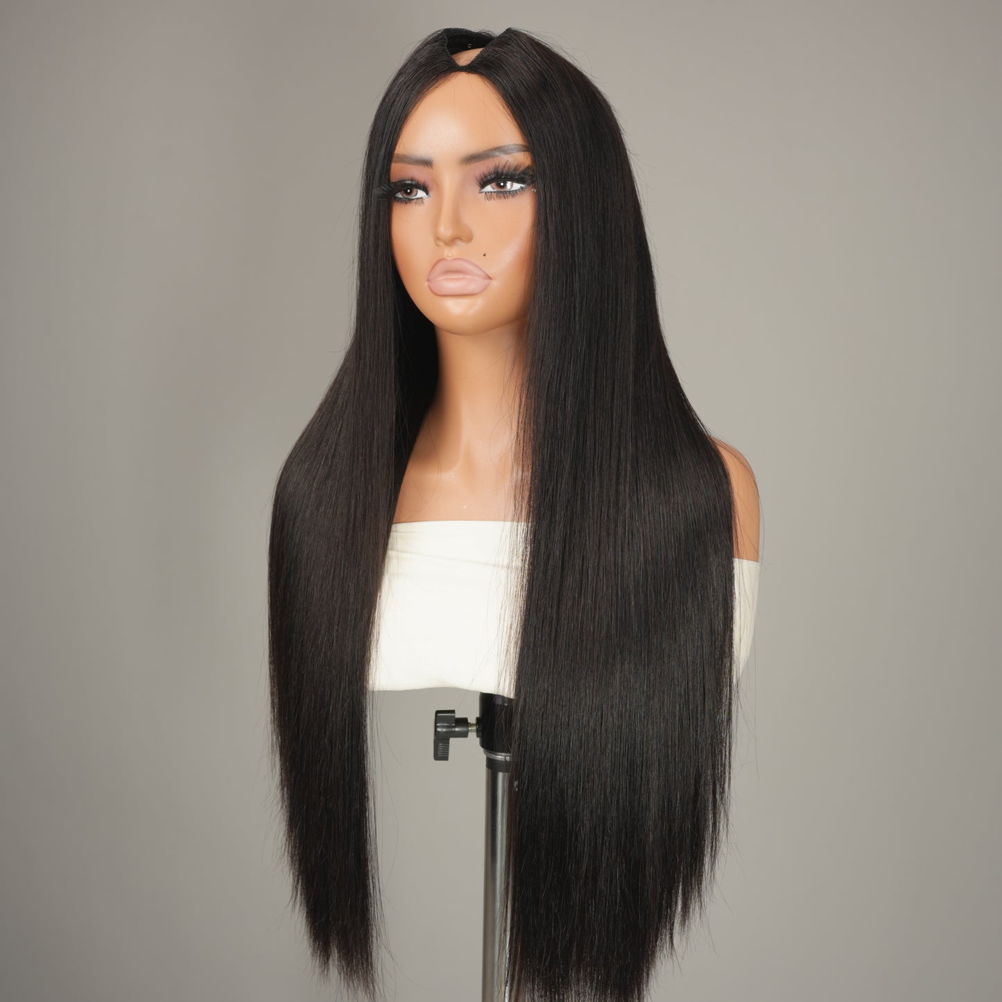 9A Virgin Hair U Part Wig Glueless V Part Wig Straight Wigs