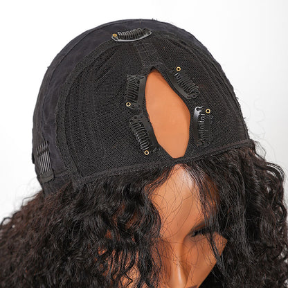 9A Virgin Hair V Part Curly Wig U Part Curly Wigs With Drawstring