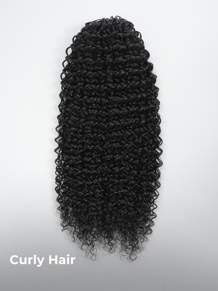 Virgin Hair Burmese Curl Crochet Hair For Braiding Human Hair Extensions Pre-Separated Easy Flip Over Method