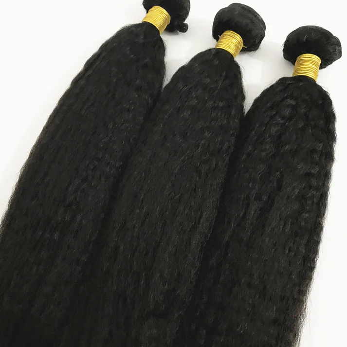 10A Kinky Straight Human Hair Bundles