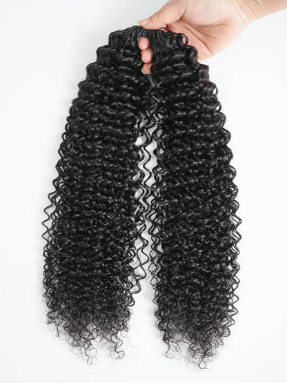 Virgin Hair Burmese Curl Crochet Hair For Braiding Human Hair Extensions Pre-Separated Easy Flip Over Method