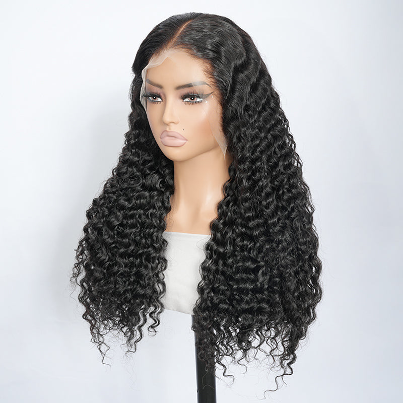 10A Deep Wave Wigs Lace Frontal Human Hair Wigs 13x4 and 13x6 Transparent Lace