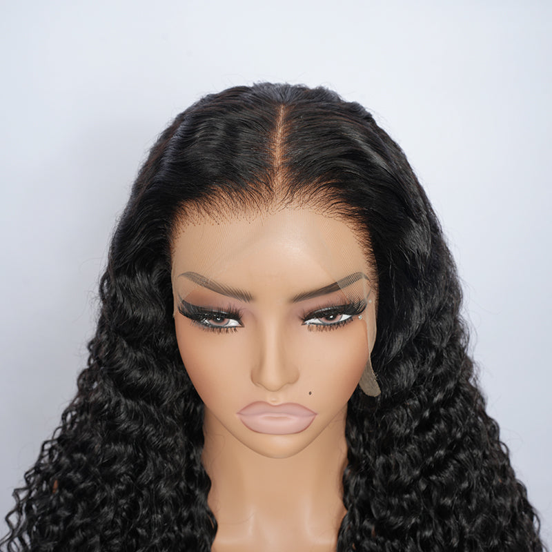 10A Deep Wave Wigs Lace Frontal Human Hair Wigs 13x4 and 13x6 Transparent Lace