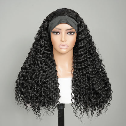 9A Virgin Hair Deep Wave Headband Wig