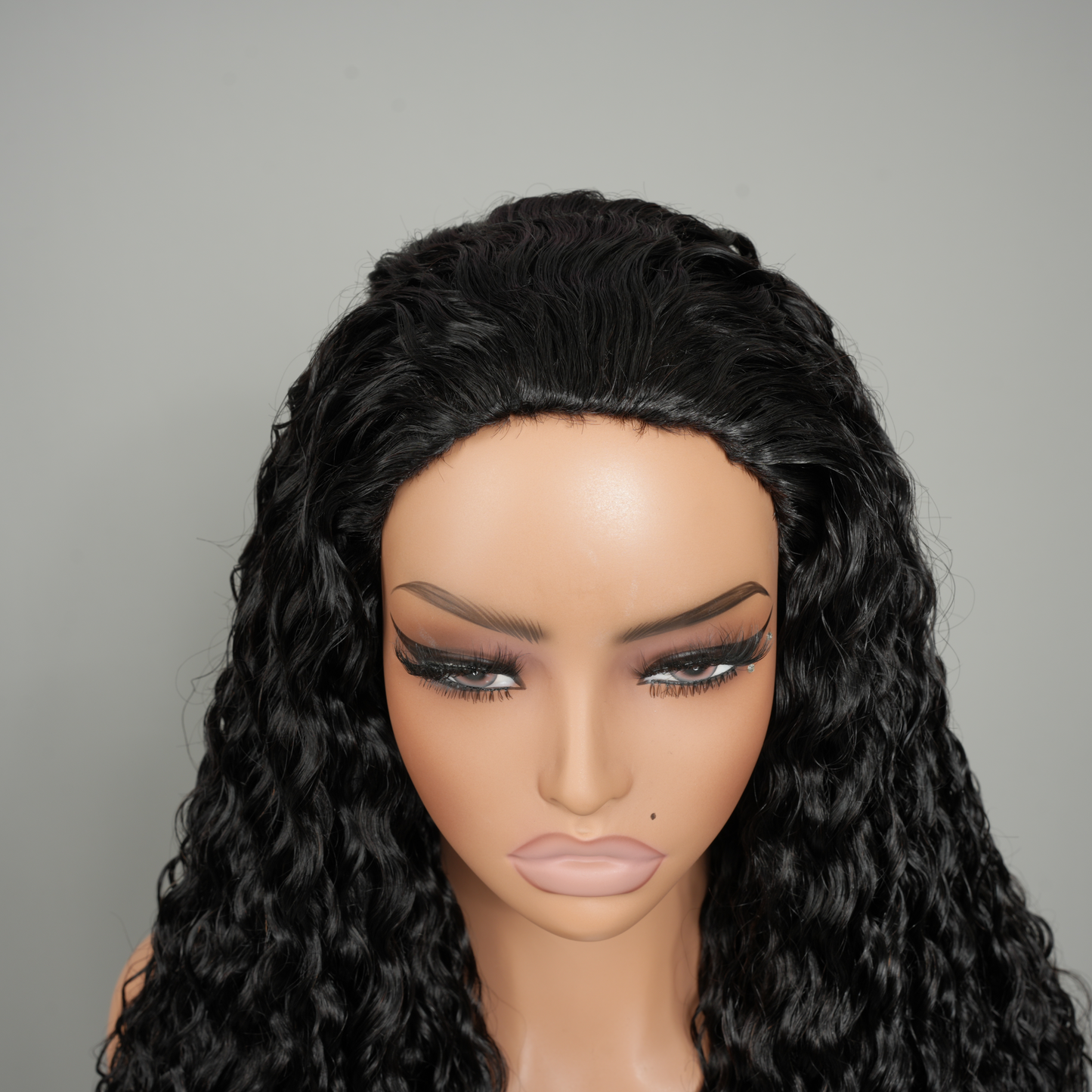 9A Virgin Hair Loose Deep Half Wig with Drawstring Flip Over Wig
