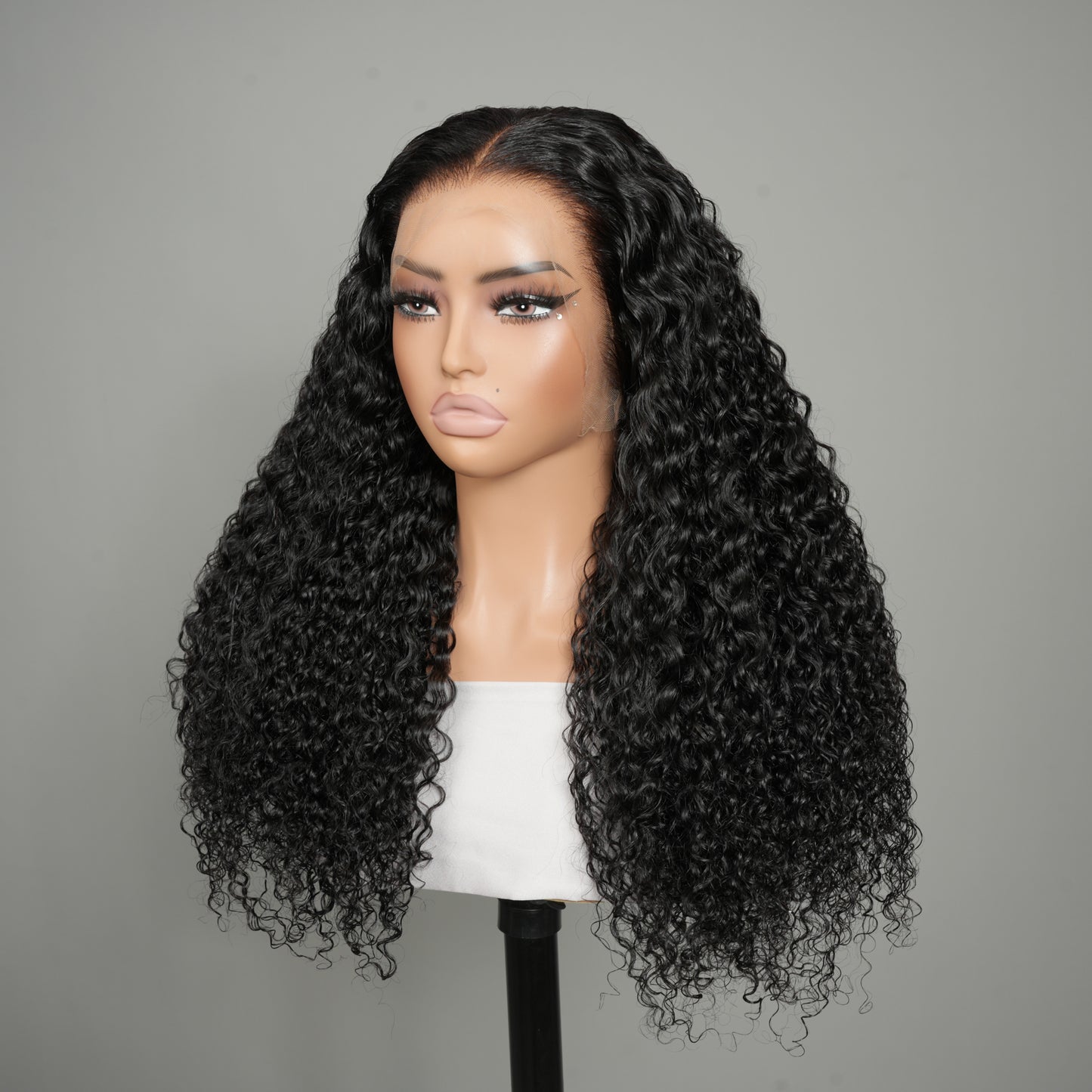 9A Virgin Hair Long Curly Wigs For Women Invisible HD Lace Front 13*6 Wig