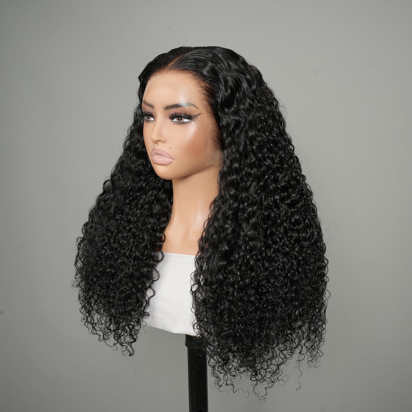 9A Virgin Hair Long Curly Wigs For Women Invisible HD Lace Front 13*6 Wig