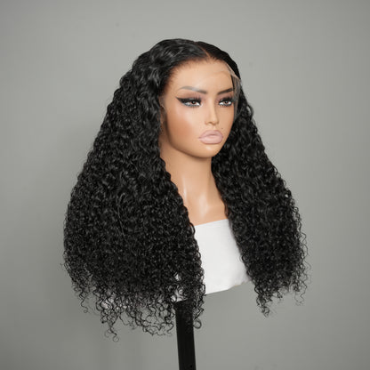 9A Virgin Hair Long Curly Wigs For Women Invisible HD Lace Front 13*6 Wig