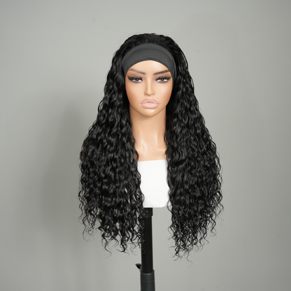 9A Virgin Hair Loose Deep Wave Headband Wig