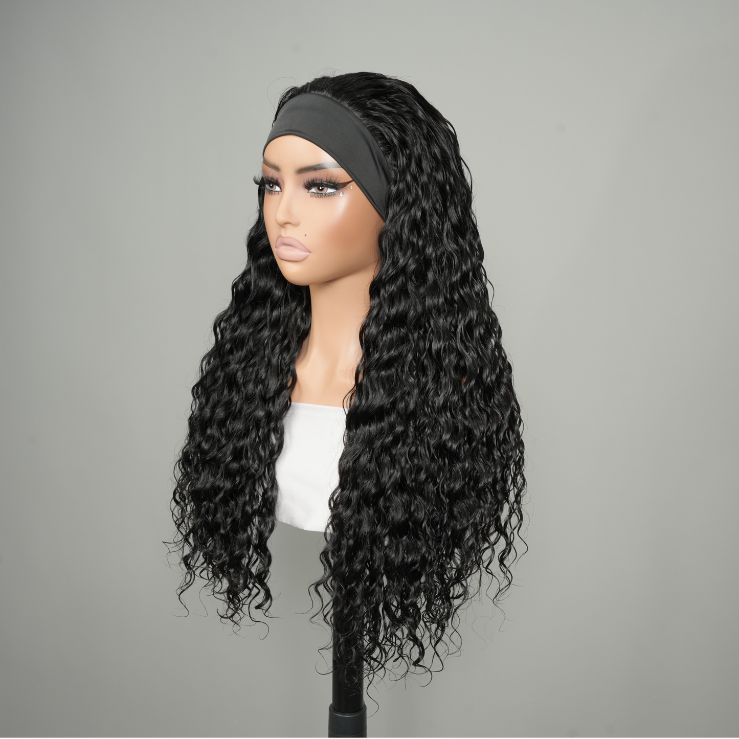 9A Virgin Hair Loose Deep Wave Headband Wig