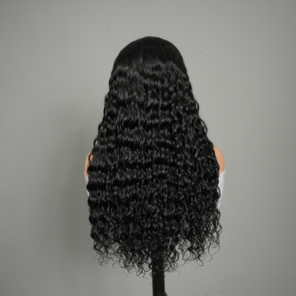 9A Virgin Hair New V Part Loose Deep Wave Wigs