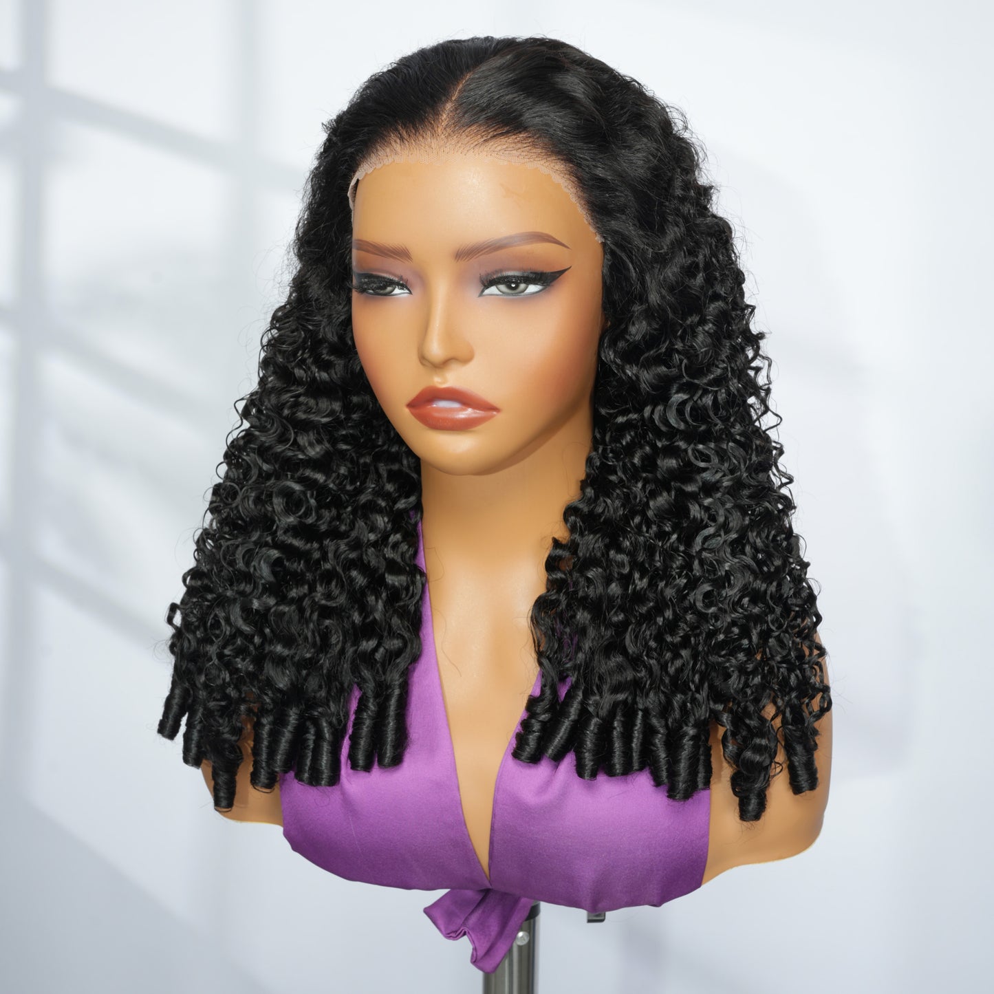 Burmese Curly Wigs 5x5 HD Lace Closure Human Hair Wigs And Transparent Lace Wig