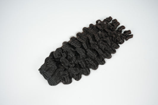 Raw Hair Burmese Curl Hair Bundle Weft Unprocessed