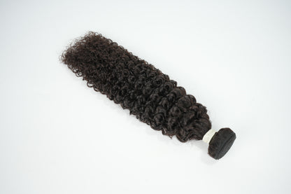 Curly Hair Bundle Weft Raw Hair Can Bleach To #613 Unprocessed