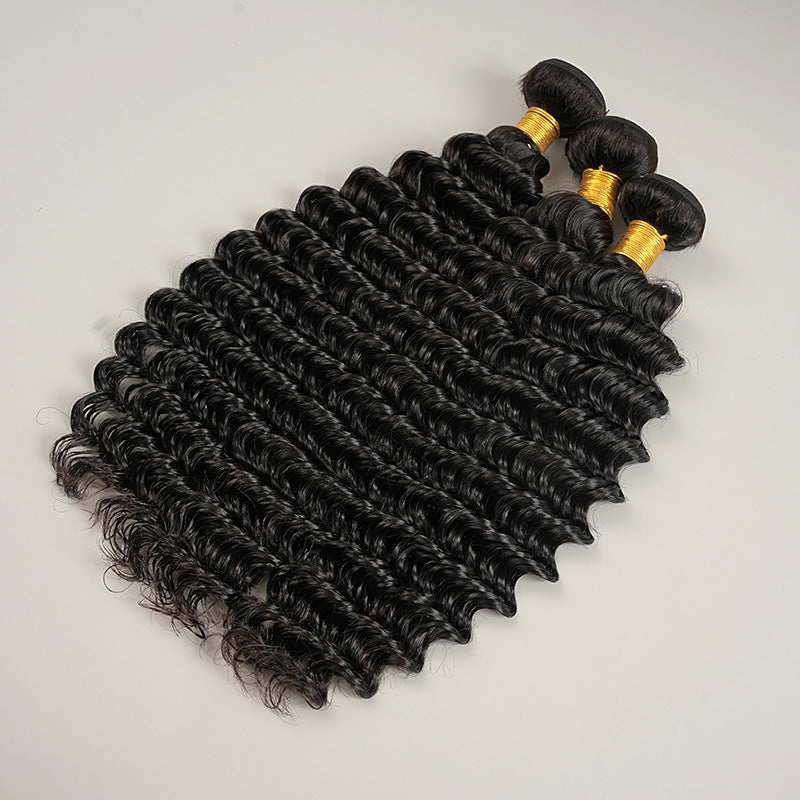 9A Deep Wave Bundle Hair 100% Human Virgin Hair