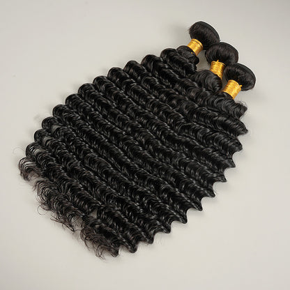9A Deep Wave Bundle Hair 100% Human Virgin Hair