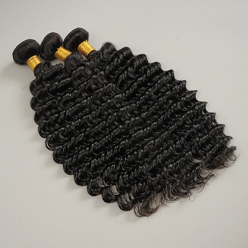 9A Deep Wave Bundle Hair 100% Human Virgin Hair