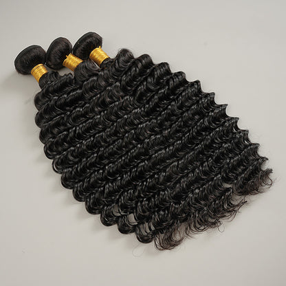 9A Deep Wave Bundle Hair 100% Human Virgin Hair