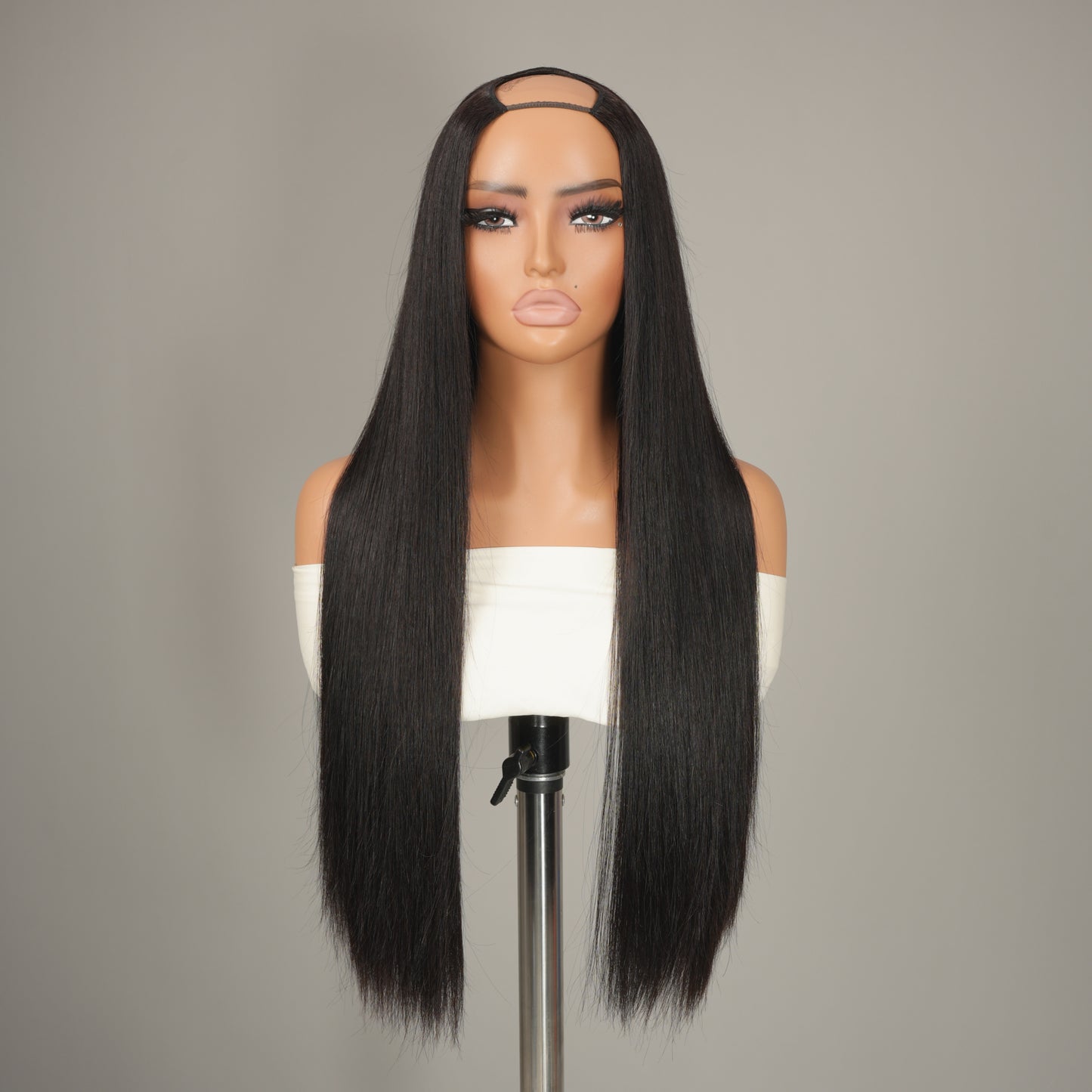 9A Virgin Hair U Part Wig Glueless V Part Wig Straight Wigs