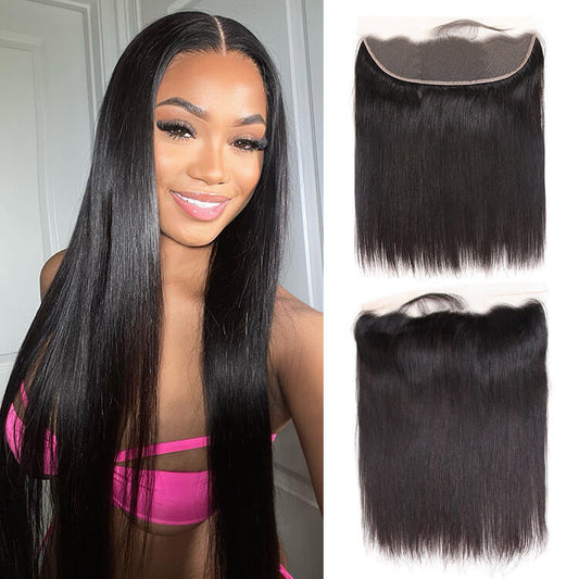 Human Hair 13*4 Straight Lace Frontal Straight Human Virgin Hair