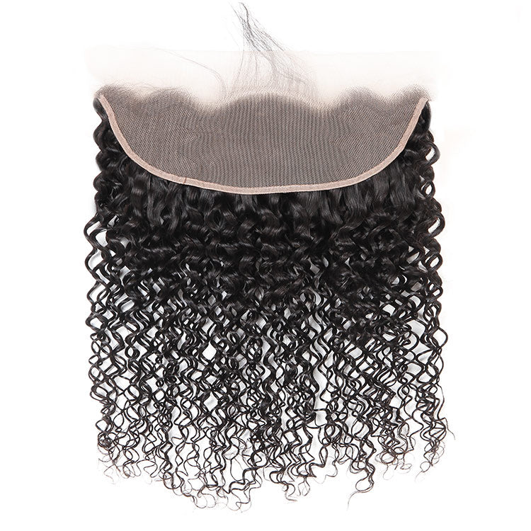 Human Hair 13*4 Curly Lace Frontal Curly Human Virgin Hair