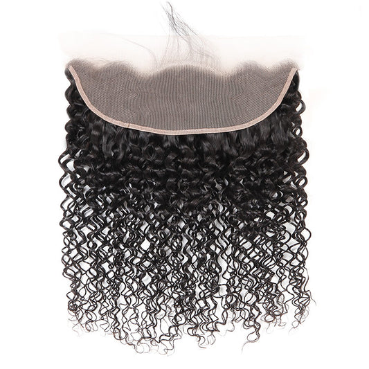 Human Hair 13*4 Curly Lace Frontal Curly Human Virgin Hair