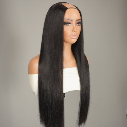 9A Virgin Hair U Part Wig Glueless V Part Wig Straight Wigs