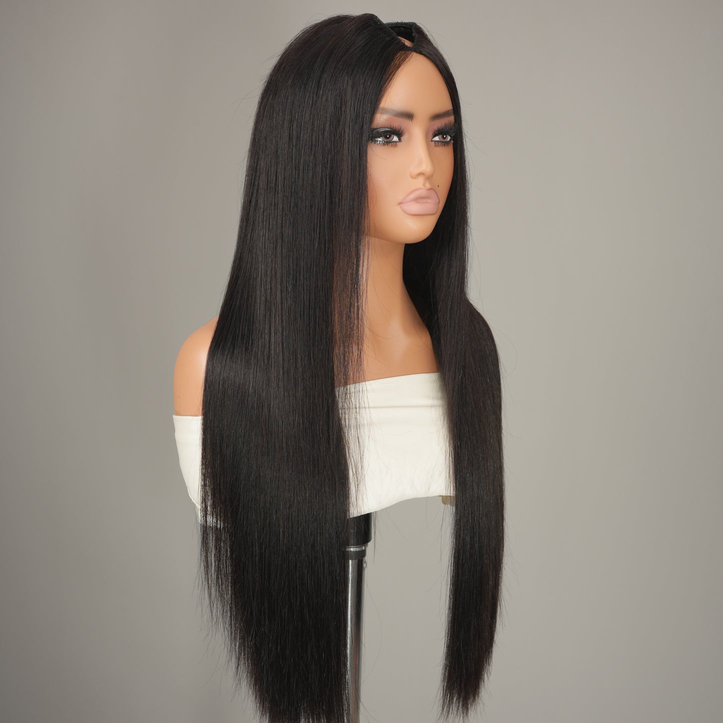 9A Virgin Hair U Part Wig Glueless V Part Wig Straight Wigs