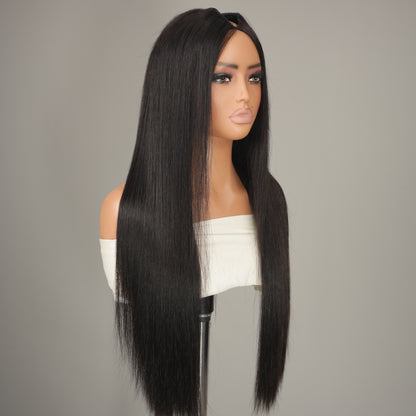 9A Virgin Hair U Part Wig Glueless V Part Wig Straight Wigs