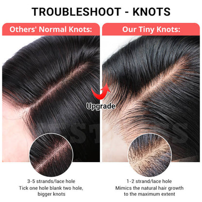 Human Hair Straight 6*6 Lace closure Human Virgin Hair HD Lace