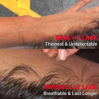 Human Hair Straight 6*6 Lace closure Human Virgin Hair HD Lace